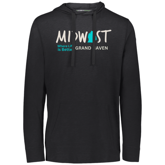 Midwest Where Life is Better Grand Haven Eco Lightweight Hoodie
