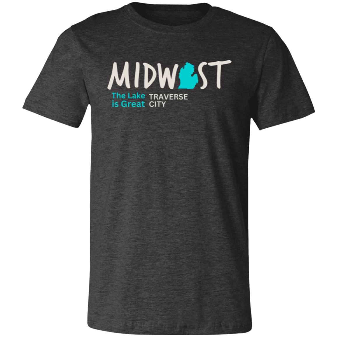 Midwest The Lake is Great Traverse City  Unisex Jersey Tee