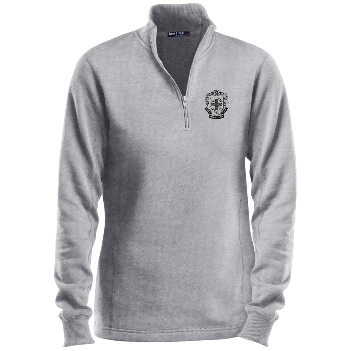 St. Margaret's Ladies 1/4 Zip Cotton/Fleece  Sweatshirt