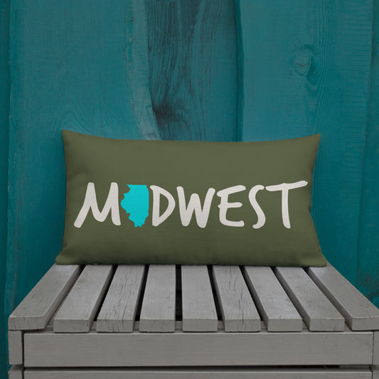 Illinois Midwest 'Love It' Premium Pillow
