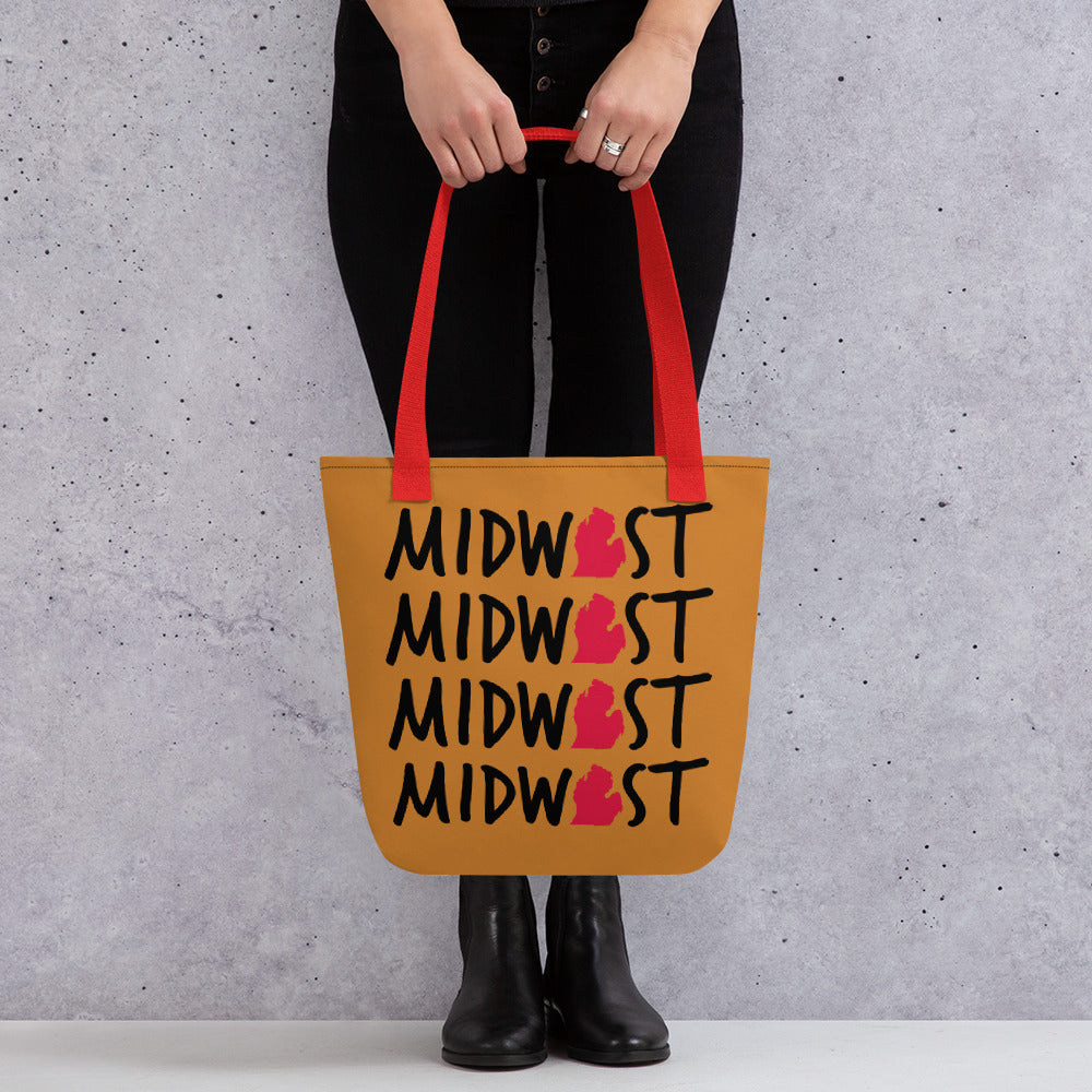 Midwest State of Mind™ Michigan Carry Everything Tote bag
