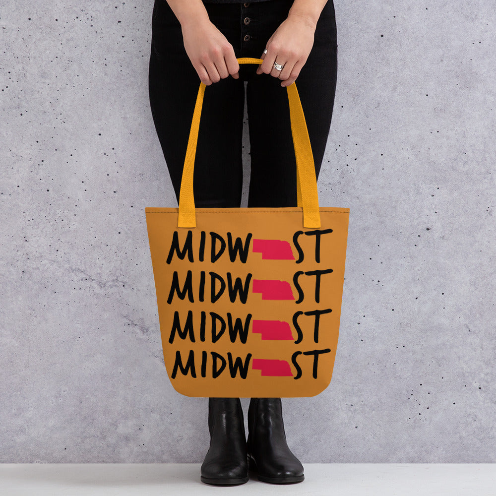 Midwest State of Mind™ Nebraska Carry Everything Tote bag