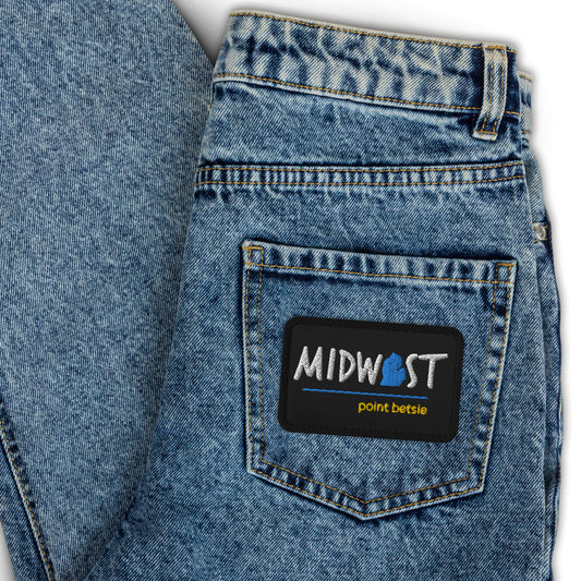 Midwest State of Mind Point Betsie Look Cool! Embroidered patch
