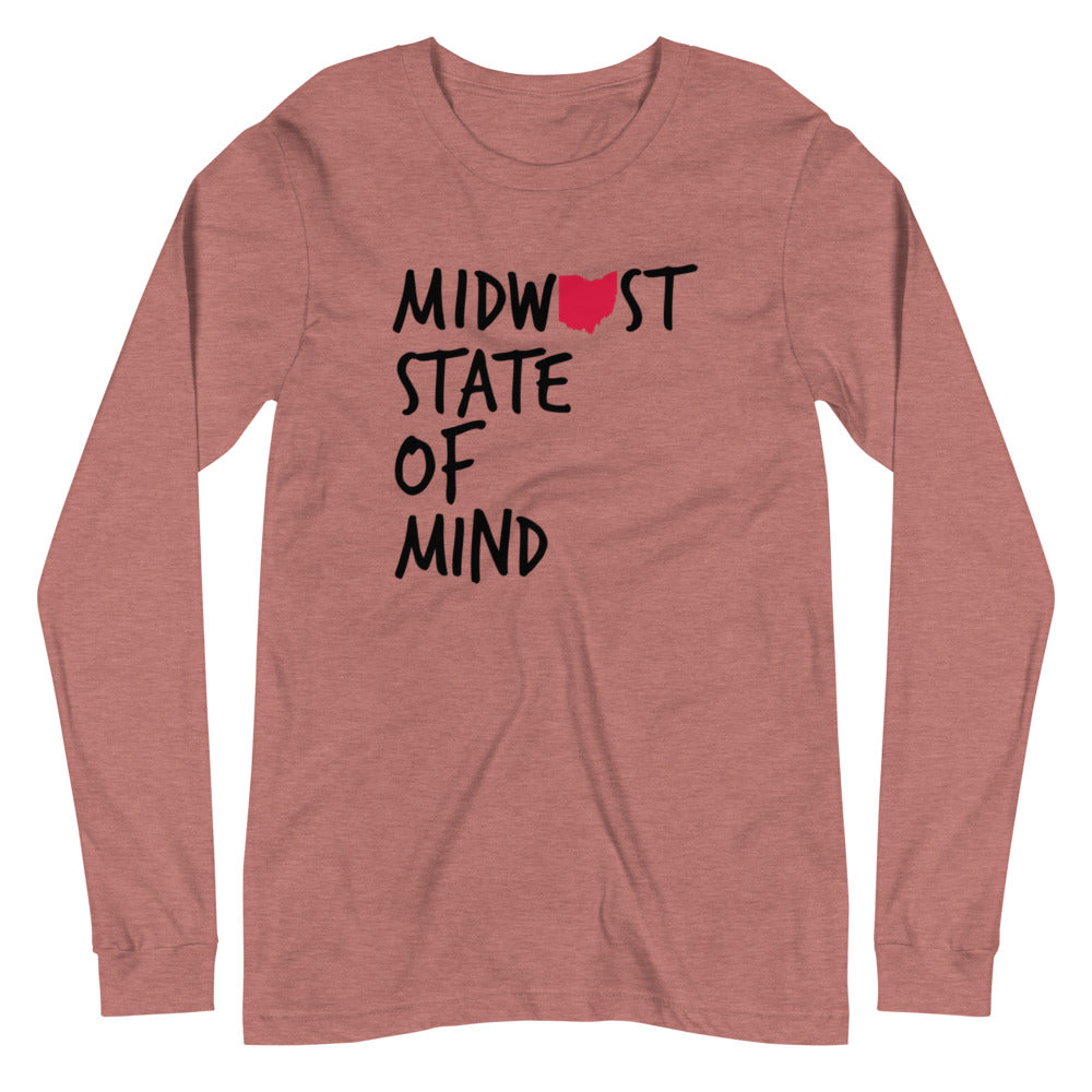 Midwest State of Mind Ohio™ Unisex Long Sleeve Tee
