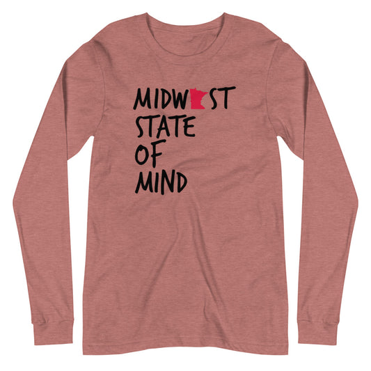 Midwest State of Mind Minnesota™ Unisex Long Sleeve Tee