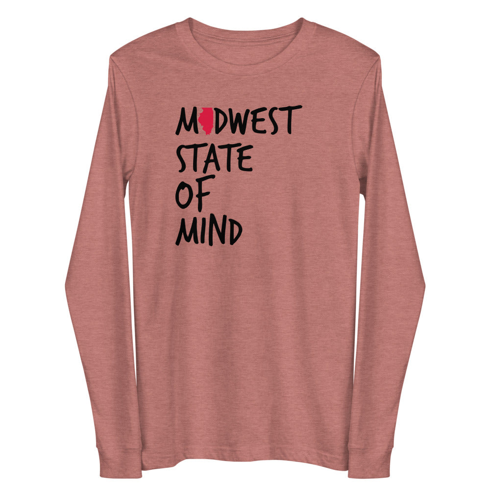 Midwest State of Mind Illinois™ Unisex Long Sleeve Tee