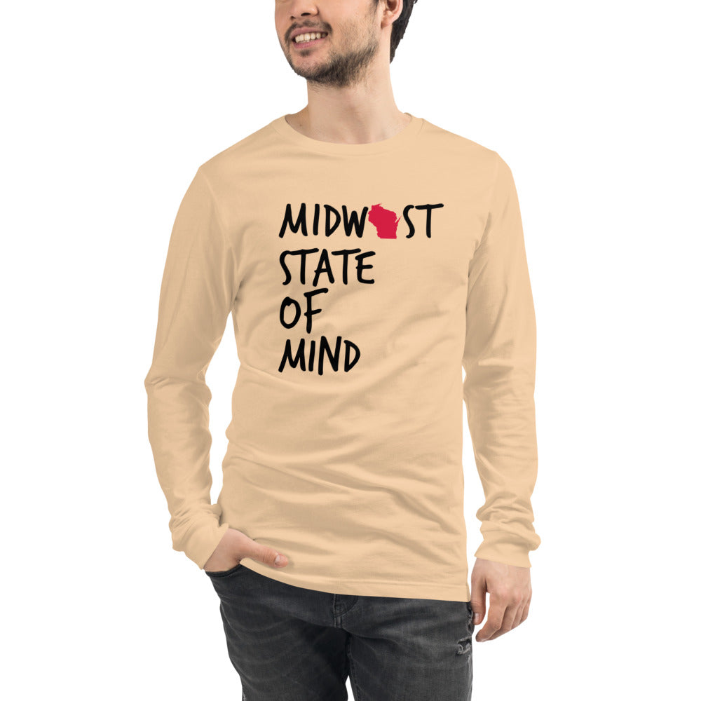 Midwest State of Mind Wisconsin™ Unisex Long Sleeve Tee