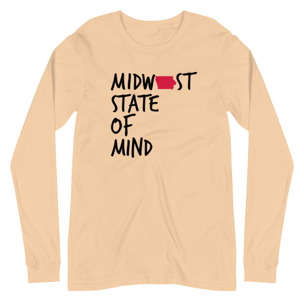 Midwest State of Mind Iowa™ Unisex Long Sleeve Tee