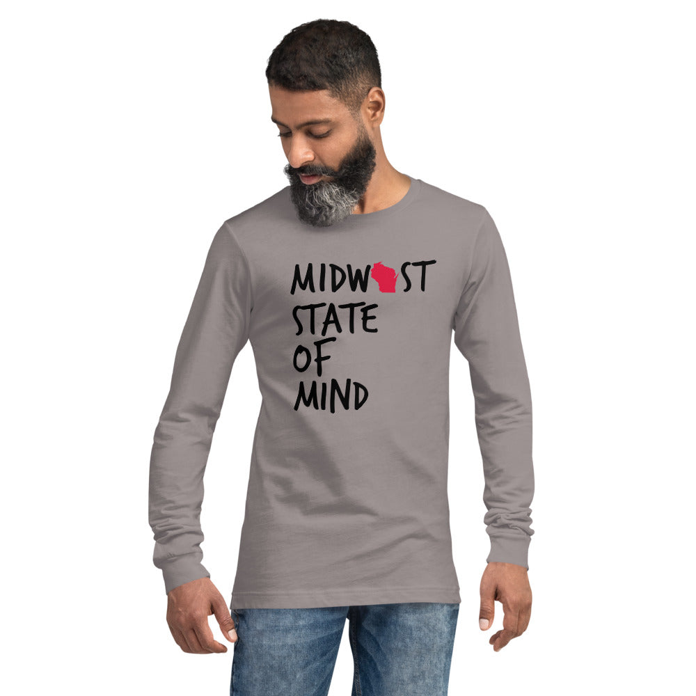 Midwest State of Mind Wisconsin™ Unisex Long Sleeve Tee