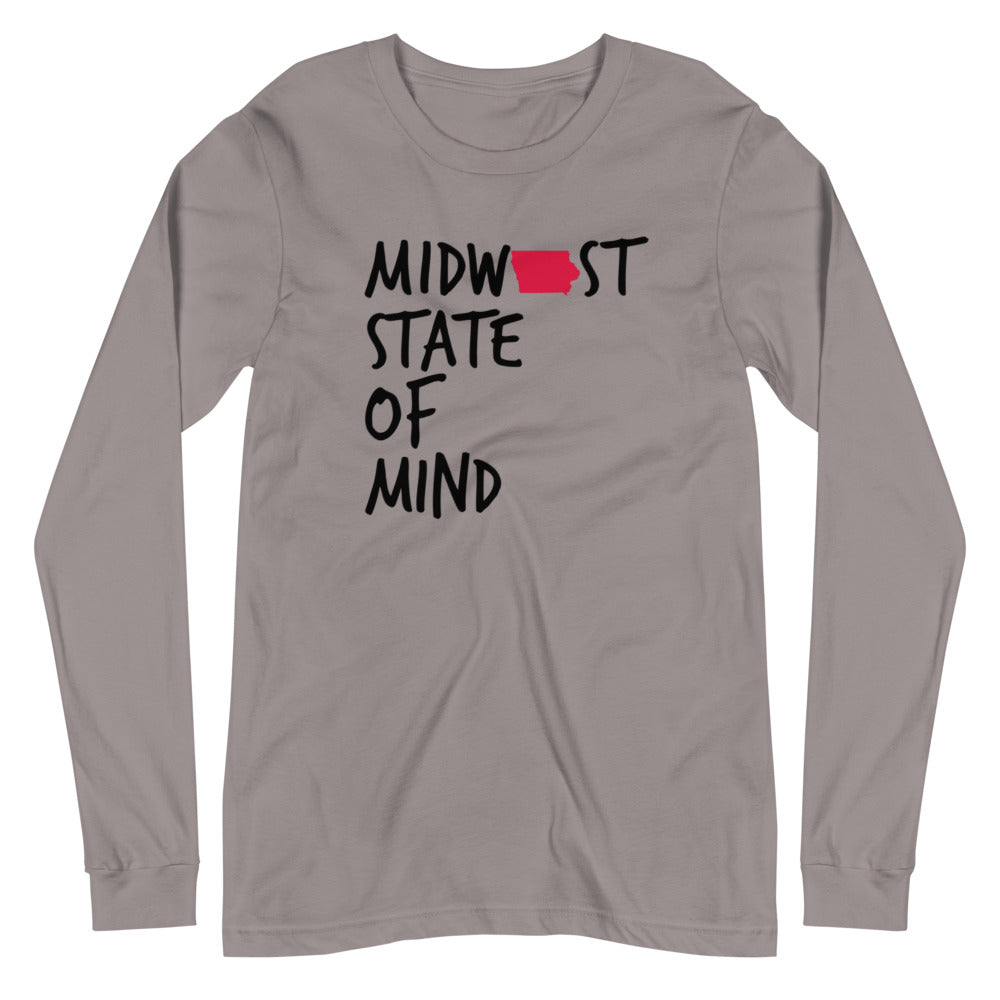 Midwest State of Mind Iowa™ Unisex Long Sleeve Tee