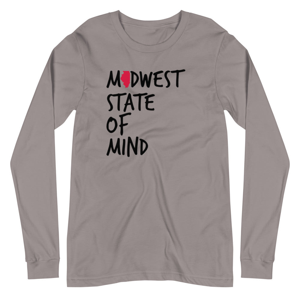Midwest State of Mind Illinois™ Unisex Long Sleeve Tee