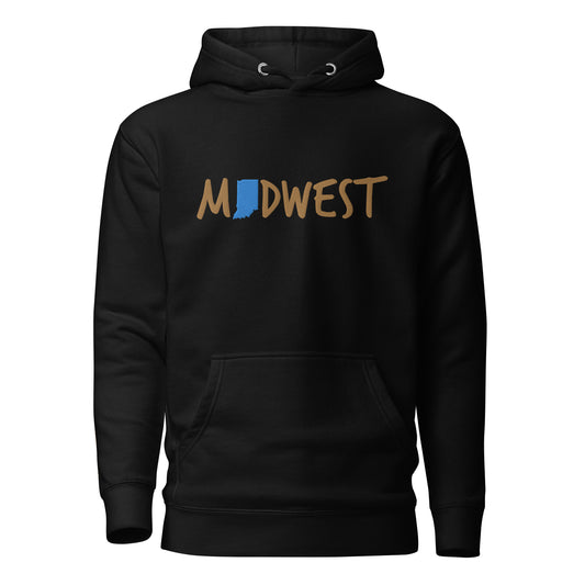 Indiana Midwest 'Love This' Embroidered Unisex Hoodie Unisex Hoodie