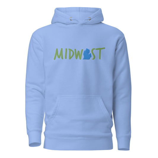 Michigan Midwest 'Love This' Embroidered Unisex Hoodie