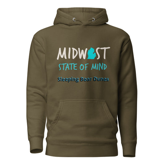 Sleeping Bear Dunes Midwest State of Mind Unisex Hoodie